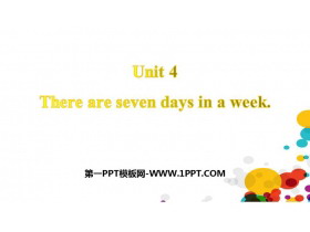 《There are seven days in a week》PPT课件下载-第一PPT