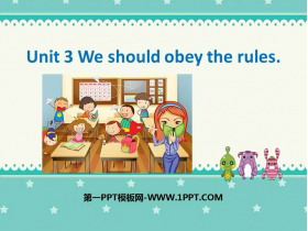 《We should obey the rules》PPT教学课件-第一PPT
