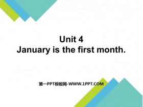 《January is the first month》PPT课文课件-第一PPT