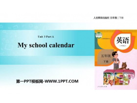 《My school calendar》PartA PPT(第2课时)-第一PPT