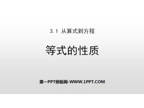 《等式的性质》一元一次方程PPT-第一PPT