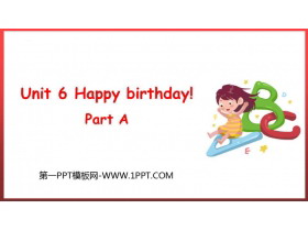 《Happy birthday!》PartA PPT课件下载-第一PPT