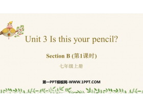 《Is This Your Pencil?》SectionB PPT下载(第1课时)-第一PPT