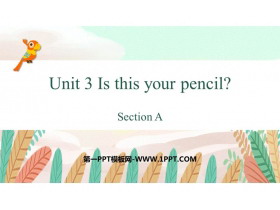 《Is This Your Pencil?》SectionA PPT教学课件-第一PPT