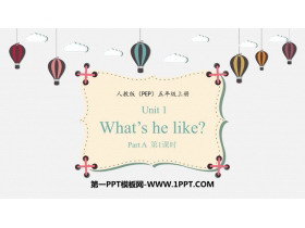 《What’s he like?》PartA PPT免费课件(第1课时)-第一PPT
