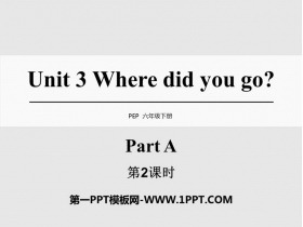 《Where did you go?》PartA PPT下载(第2课时)-第一PPT