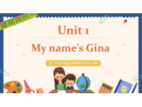 《My name’s Gina》PPT下载-第一PPT