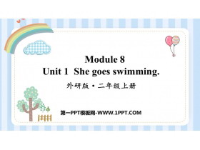《She goes swimming》PPT课件下载-第一PPT