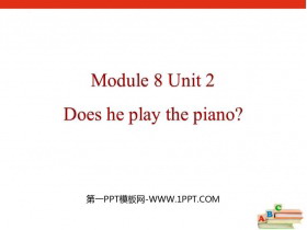 《Does he play the piano?》PPT课件下载-第一PPT