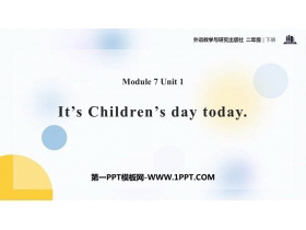 《It’s Children’s Day today》PPT免费课件-第一PPT