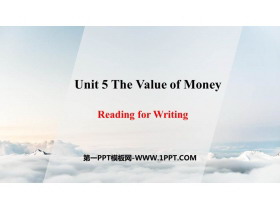 《The Value of Money》Reading for Writing PPT课件-第一PPT