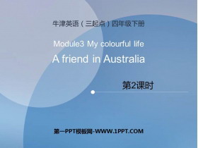 《A friend in Australia》PPT免费课件(第2课时)-第一PPT
