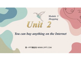 《You can buy everything on the Internet》Shopping PPT优秀课件-第一PPT