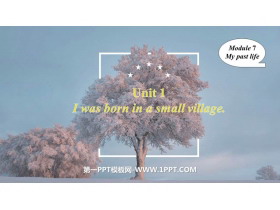 《I was born in a small village》my past life PPT教学课件下载-第一PPT