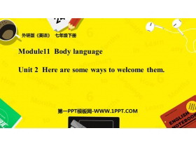 《Here are some ways to welcome them》Body language PPT精品课件-第一PPT