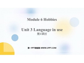 《Language in use》Hobbies PPT免费课件(第1课时)-第一PPT