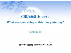 《What were you doing at this time yesterday?》SectionB PPT课件-第一PPT