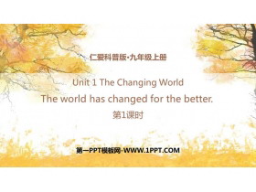 《The world has changed for the better》PPT课件(第1课时)-第一PPT