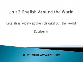《English is widely spoken throughout the world》SectionA PPT课件-第一PPT
