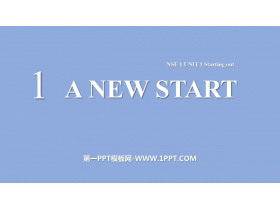 《A new start》PPT下载-第一PPT
