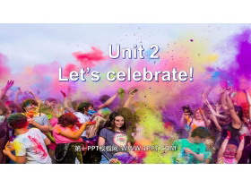 《Let’s celebrate!》PPT下载-第一PPT