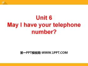 《May I have your telephone number?》PPT-第一PPT