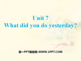 《What did you do yesterday?》PPT下载-第一PPT