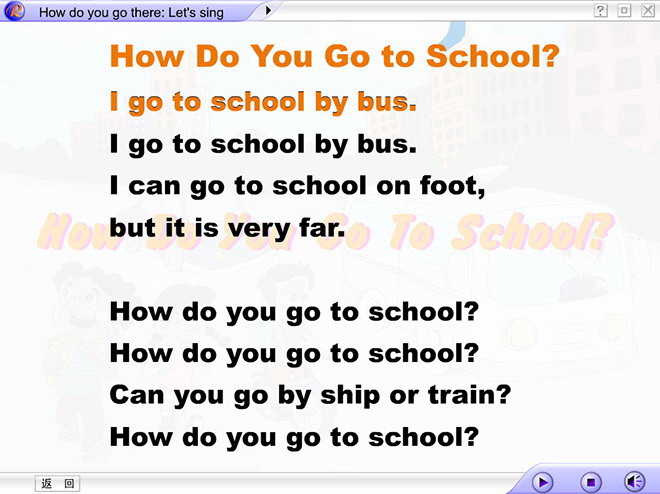 图片[2]-《Unit1 How Do You Go There?》Flash动画课件2-第一PPT