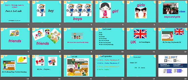 图片[2]-《Welcome back to school!》对话PPT课件-第一PPT