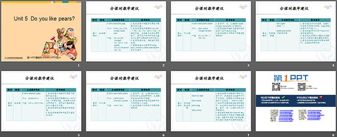 图片[2]-《Do you like pears?》教学建议PPT课件-第一PPT