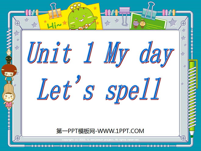 图片[1]-《My day》第四课时PPT课件-第一PPT