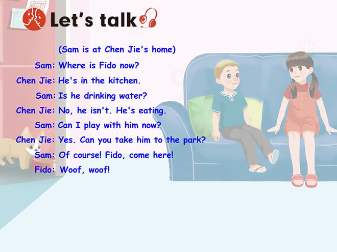 图片[1]-《Whose dog is it?》lets talk Flash动画课件-第一PPT