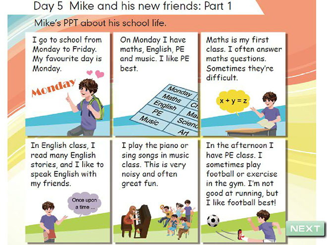 图片[1]-《Mike’s happy days》mike and his new friends Flash动画课件-第一PPT
