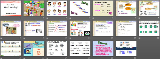图片[2]-《Good morning!》StarterUnit1PPT课件5-第一PPT