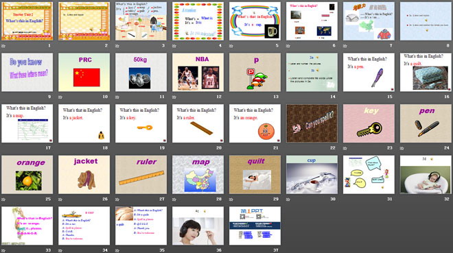 图片[2]-《What’s this in English?》StarterUnit2PPT课件-第一PPT