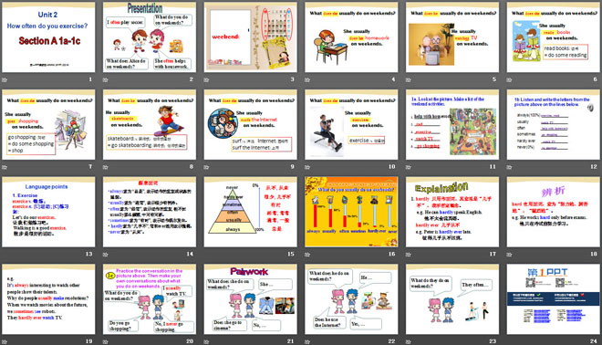图片[2]-《How often do you exercise?》PPT课件-第一PPT