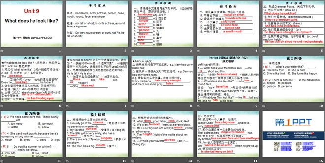 图片[2]-《What does he look like?》PPT课件8-第一PPT