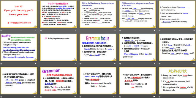 图片[2]-《If you go to the party you’ll have a great time!》PPT课件20-第一PPT