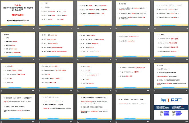 图片[2]-《I remember meeting all of you in Grade 7》PPT课件14-第一PPT