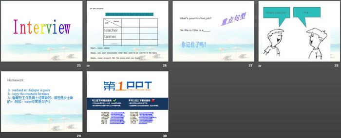 图片[4]-《What’s your father’s job?》PPT-第一PPT