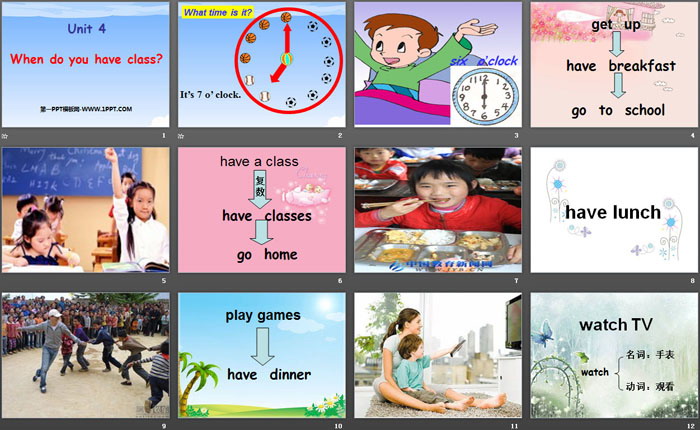 图片[2]-《When do you have class?》PPT-第一PPT