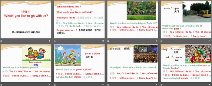 图片[2]-《Would you like to go with us?》PPT课件-第一PPT