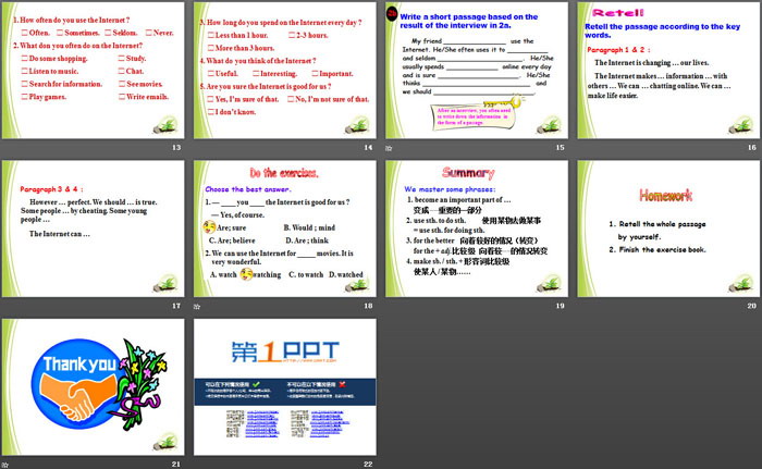 图片[3]-《The Internet makes the world smaller》SectionC PPT-第一PPT