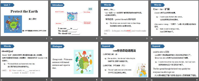 图片[2]-《Protect the Earth》PPT(第二课时)-第一PPT