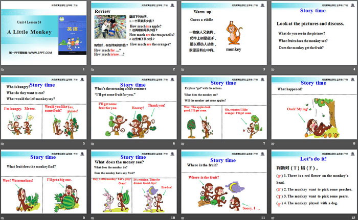 图片[2]-《A little monkey》Food and Restaurants PPT-第一PPT