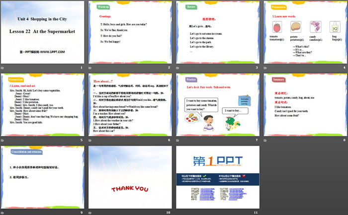 图片[2]-《At the Supermarket》Shopping in the City PPT教学课件-第一PPT