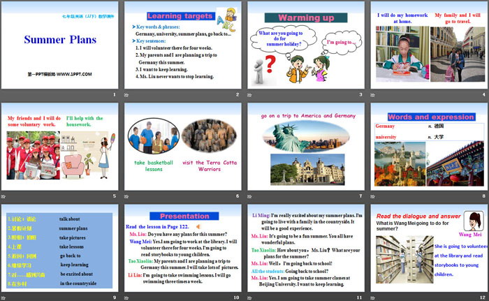 图片[2]-《Summer Plans》Summer Holiday Is Coming! PPT教学课件-第一PPT