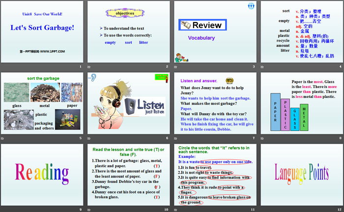 图片[2]-《Let’s Sort Garbage》Save Our World! PPT课件-第一PPT