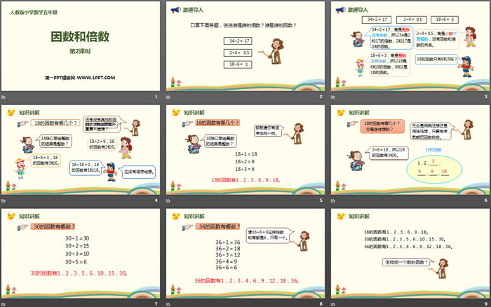 图片[2]-《因数和倍数》因数与倍数PPT(第2课时)-第一PPT