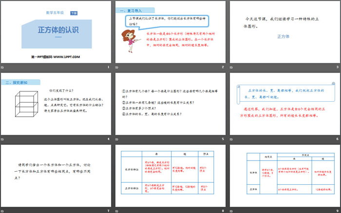 图片[2]-《正方体的认识》长方体和正方体PPT教学课件-第一PPT